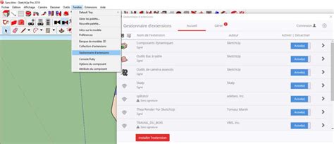 sketchup extension manager